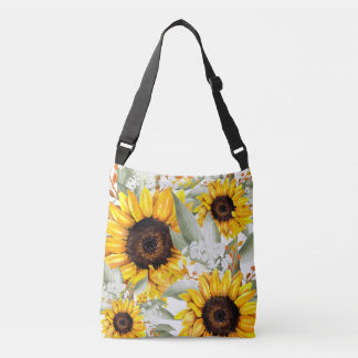 Sac Ajustable Fleur de tournesol Jaune Floral Rustique Automne F