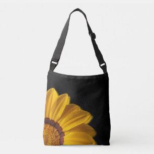 Sac Ajustable Fleur jaune sur arrière - plan noir