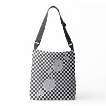 Fleurs à ressort gris clair Checker Cross Body Fou