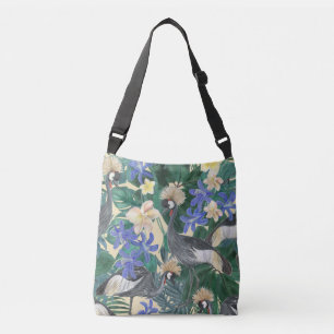 Sac Ajustable Fleurs Bleues Plumeria, Aquarelle Sans Couleur.