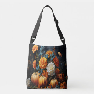 Sac Ajustable Fleurs Citrouilles d'Halloween