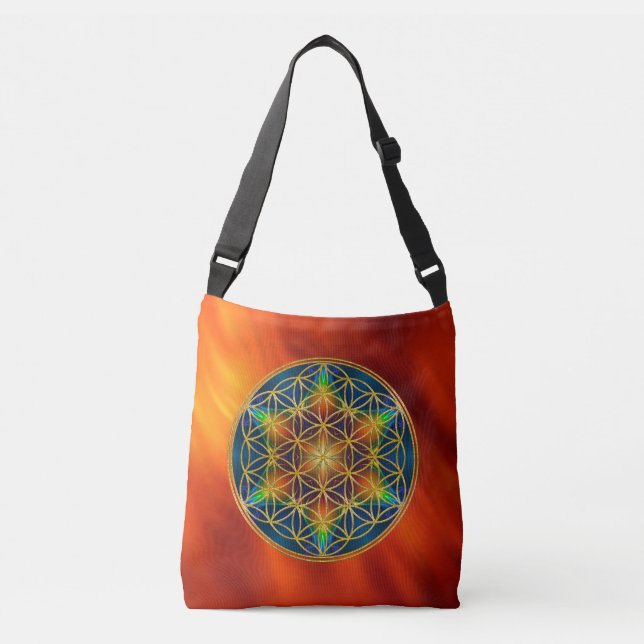 Sac Ajustable FLEURS DE VIE - Fleur fractale 1 (Devant)