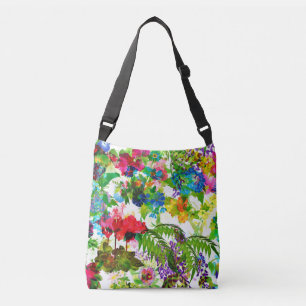 Sac Ajustable Fleurs d'été Meadow Jardin botanique Aquarelle