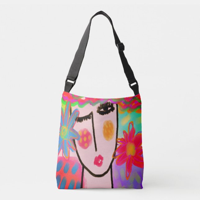 Sac Ajustable Fleurs d'été Peinture Abstraite (Devant)