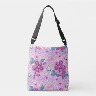 SAC AJUSTABLE FLEURS ROSES AVEC STYLE PARTIES SCINTILLANT