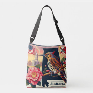 Sac Ajustable Flickr Nord de l'Alabama Oiseaux et Camellia Flowe