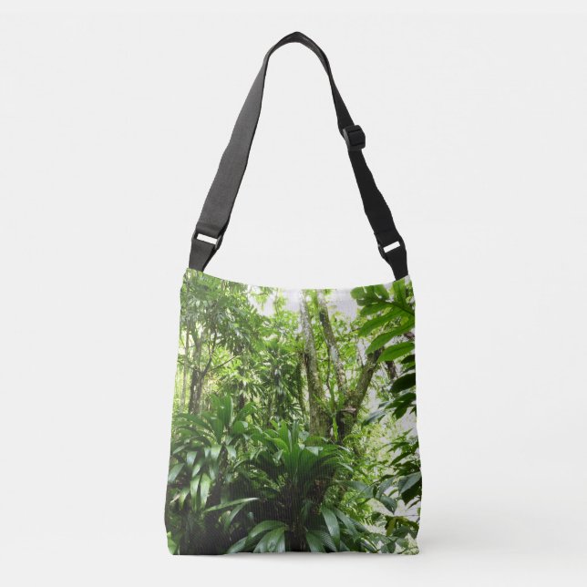 Sac Ajustable Forêt de pluie dominicaine I Nature verte tropical (Devant)