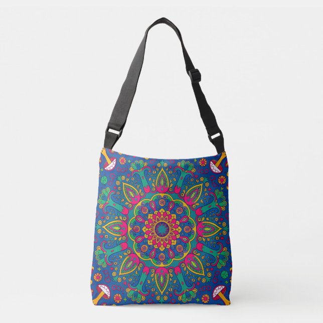 Sac Ajustable Forêt psychédélique Mandala (Devant)