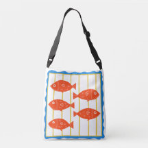 Fourre-tout marine de poisson rouge