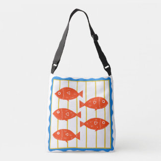 Sac Ajustable Fourre-tout marine de poisson rouge