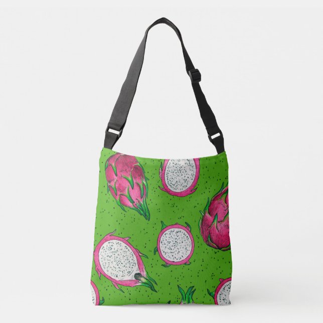 Sac Ajustable Fruit rouge dragon vert (Devant)