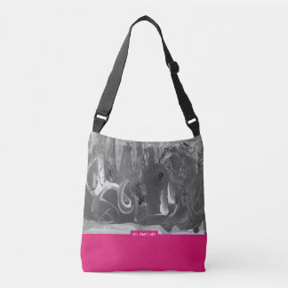Sac Ajustable Fuchsia&Grey, Abstract art