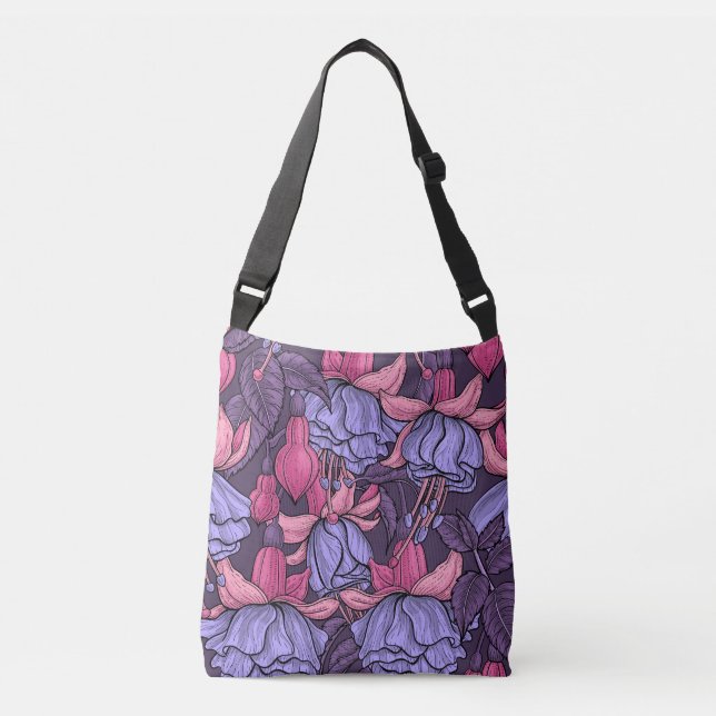 Sac Ajustable Fuchsia rose et violet (Devant)