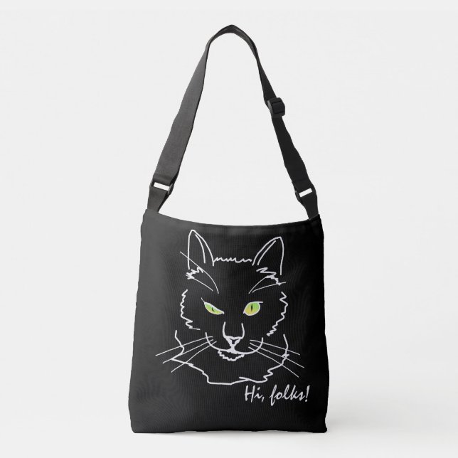 Sac Ajustable Funny Chat Noir (Devant)