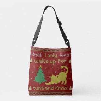 Sac Ajustable Funny Tuna Christmas Cat, Ugly Xmas Style