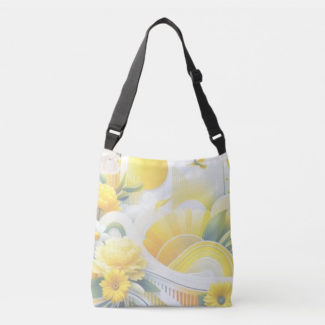 Sac Ajustable Fusion Soleil : Jaune & Lime Conception Vibrante (Devant)