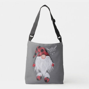 Sac Ajustable Garden Gnome Joyeux Noël Buffalo Rouge Plaid Paj