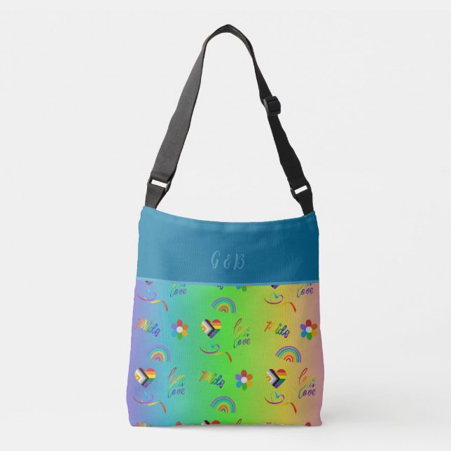 Sac Ajustable gay pride lgbtq coloré mois (Devant)