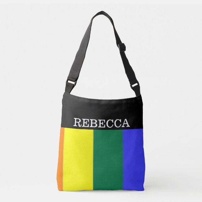 Sac Ajustable Gay pride Rainbow Unique Personnalisé (Devant)