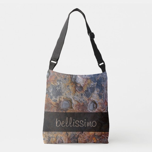 Sac Ajustable Géologie Grungy Rock Textes (Devant)