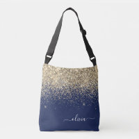 Gold Navy Blue Girl Parties scintillant étincelant