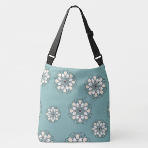 SAC AJUSTABLE "GRANDE FLEUR DE MANDALA BLEU"