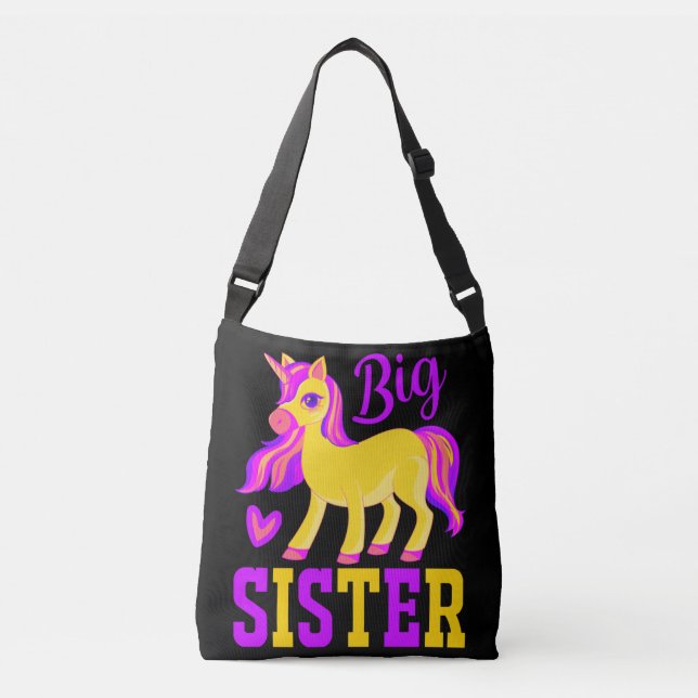 Sac Ajustable Grande soeur licorne magique (Devant)