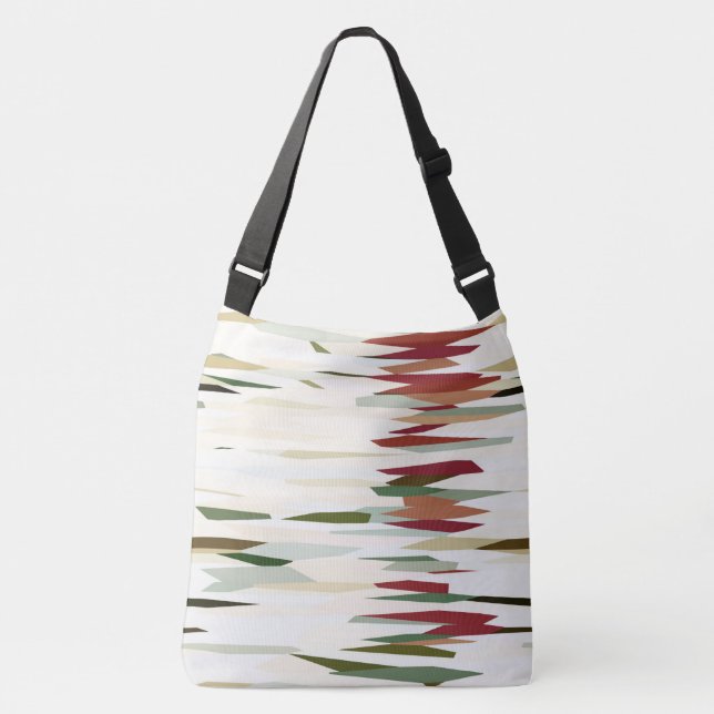 Sac Ajustable Grandes Abstraites vertes et rouges (Devant)