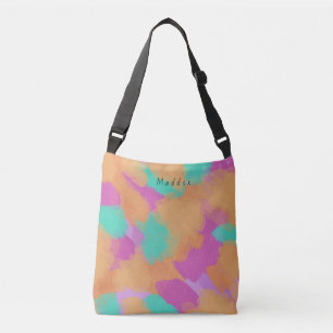 Sac Ajustable Gras coloré Artiste moderne Motif + Nom personnali