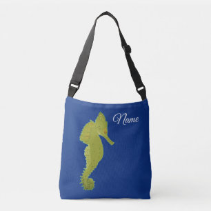Sac Ajustable Green Sea horse Elegant Flower Photo Fourre-tout