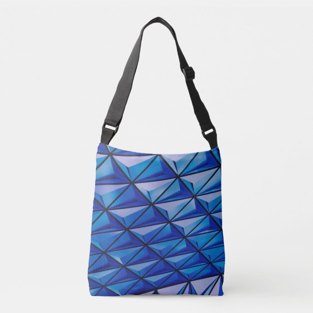 Sac Ajustable grille d'angle bleu (Devant)
