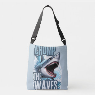 Sac Ajustable Gris et requin blanc Graphique Graffiti inspirés P