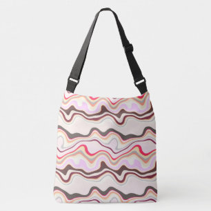 Sac Ajustable Gris et rose ondulé