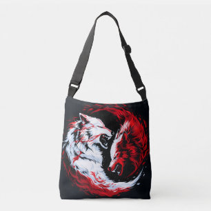 Sac Ajustable Guerrier Loup Cosmique Rouge Blanc
