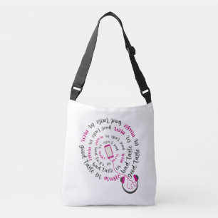 Sac Ajustable Guillemet de fille Bon goût en musique mauvais goû