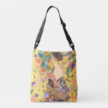 Gustav Klimt Lady Avec Fan vintage Art Nouveau