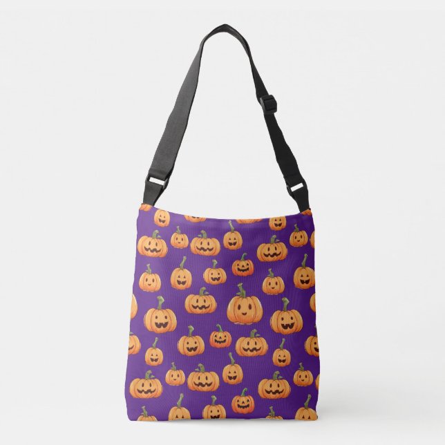 Sac Ajustable Halloween Pumpkin Seamless Pattern (Devant)