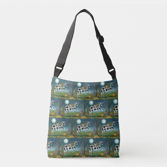 Sac Ajustable HALLOWEEN SPOTTÉ PONY ET CHAT CHAT Cheval Whimsica (Devant)