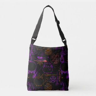 Sac Ajustable Halloween Witchcraft Motif Neon 01 Black BG