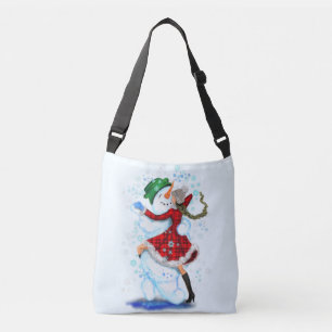 Sac Ajustable Happy Snowman and Girl Dance Tango