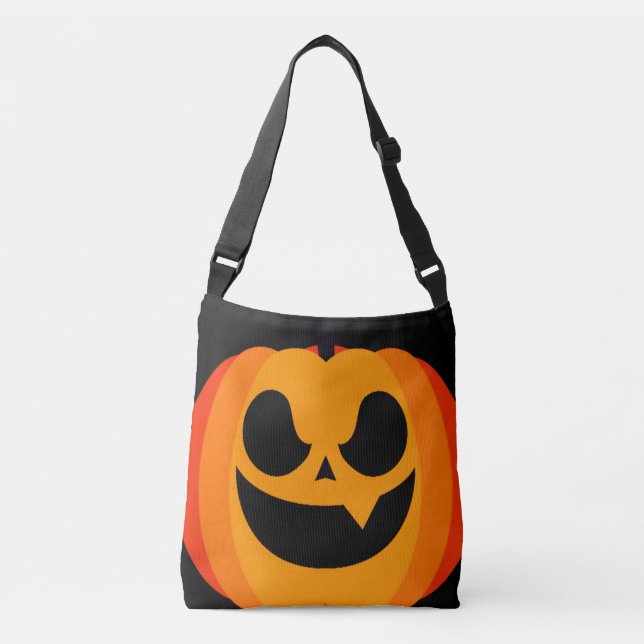 Sac Ajustable heureux citrouille d'Halloween effrayant (Devant)