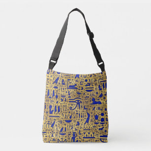 Sac Ajustable Hiéroglyphe égyptien Lapis Lazuli et Gold