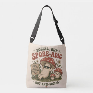 Sac Ajustable Humeur Sporadique – Design Rétro Champignon Mignon