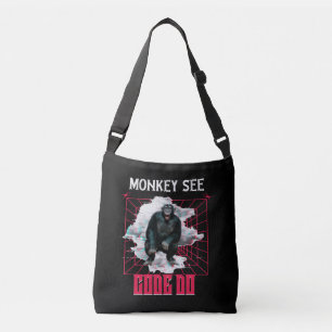 Sac Ajustable Humour de développeur Web « Le singe voit, code, f