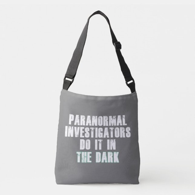 Sac Ajustable Humour des enquêteurs paranormal (blanc) (Devant)