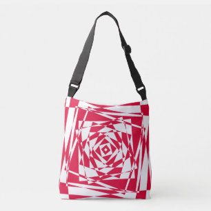 Sac Ajustable Illusion abstraite rouge blanc