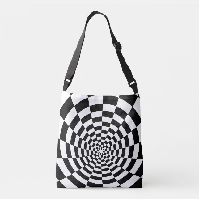 Sac Ajustable Illusion optique à damiers motif spatial (Dos)