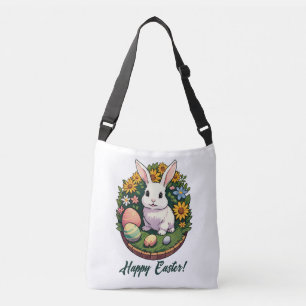 Sac Ajustable Illustration classique du lapin de Pâques. Joyeuse