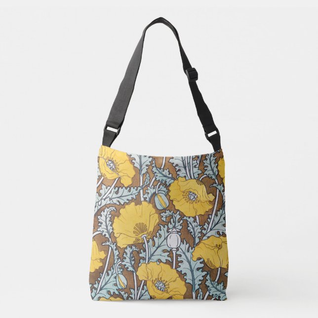 Sac Ajustable illustration d'art pavot fleur jaune (Devant)