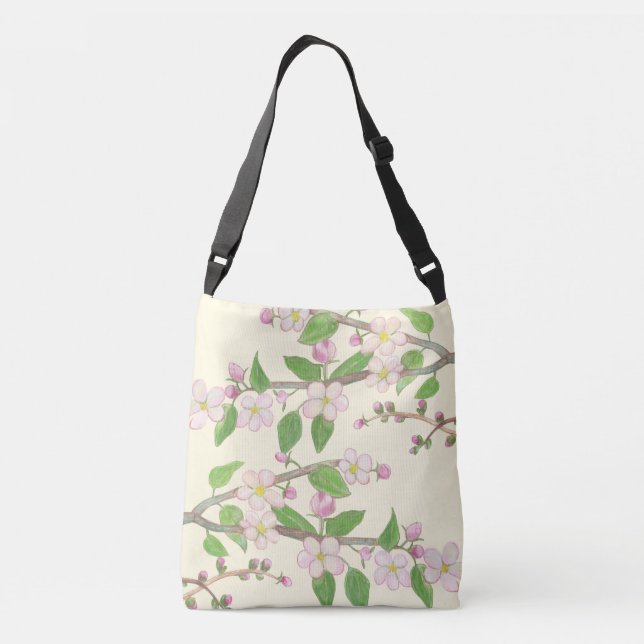 Sac Ajustable Illustration florissante de la branche de l'arbre  (Dos)